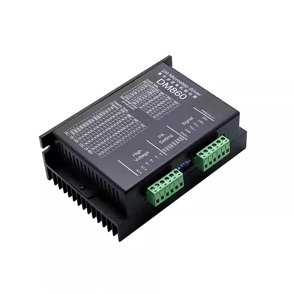Compact Structure DM860 Driver With PWM Drive Output Adjustable Output Current Range 2.4A To 7.2A