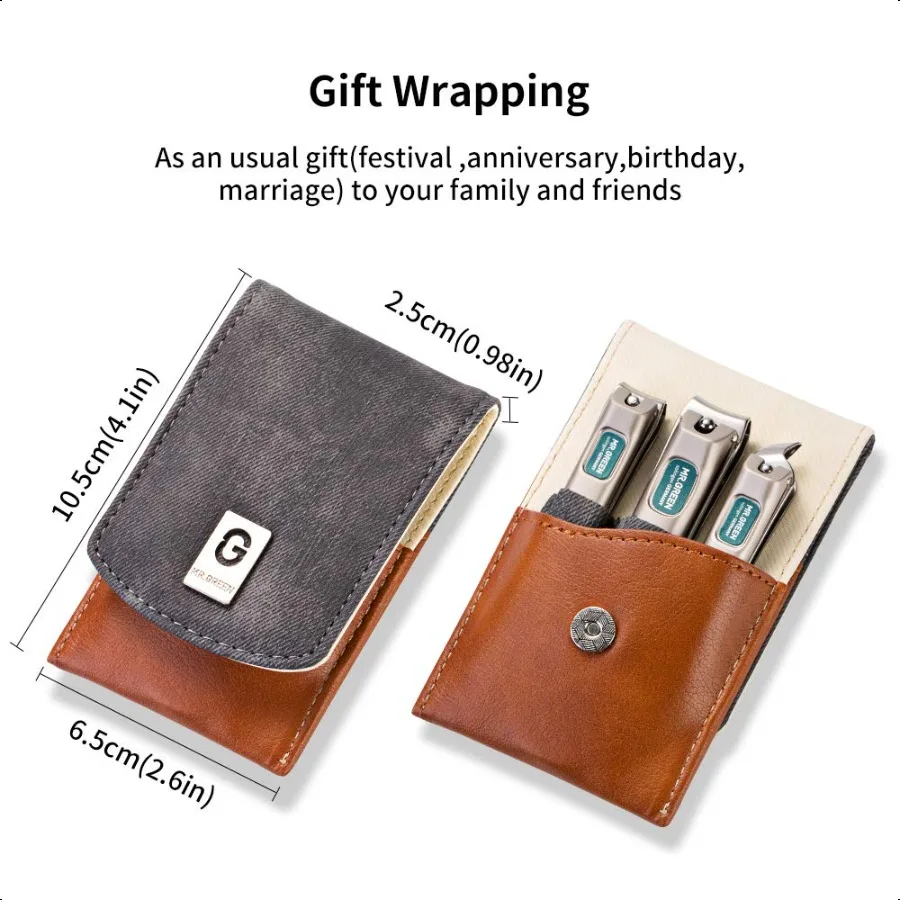 3-delige nagelknipperset roestvrijstalen nagelknipper schuine EDG teennagelknipper cutter voor mannen en vrouwen