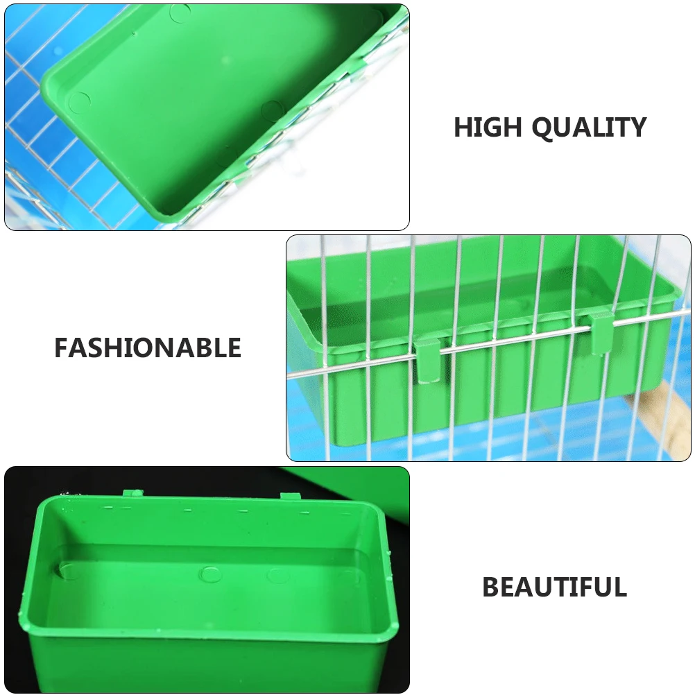 

2Pcs Pet Bird Bathtub Eco Friendly Bright Colored Bathing Tub Green Parrot Bath Basin Shower Basin Parrot Bathing Supplies