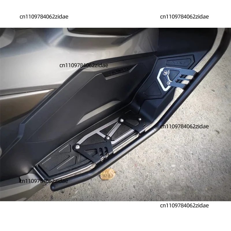 For Motorcycle Crash Bar Engine Guard Bumper + Foot Pedal Mat for Honda ADV150 2019-2021 Protector