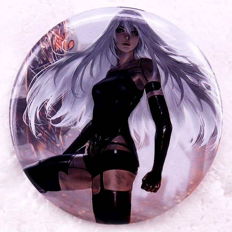 

Обувной значок NieR Automata A2 Pinback, Подарочные ювелирные изделия 58 мм