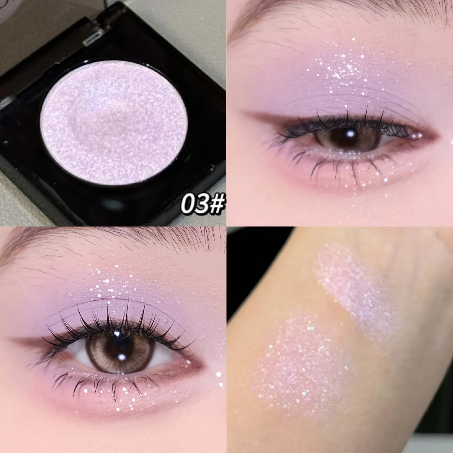 Herorange 16-Farben Lidschatten- und Highlighter-Palette Matt Schimmernd Orange Braun Rosa Champagner Wasserfest Tragbar Festival Make-up – Detail 7