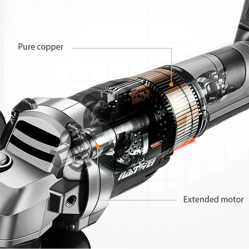 Amoladora angular inalámbrica NANWEI Strong Power 328tv sin escobillas