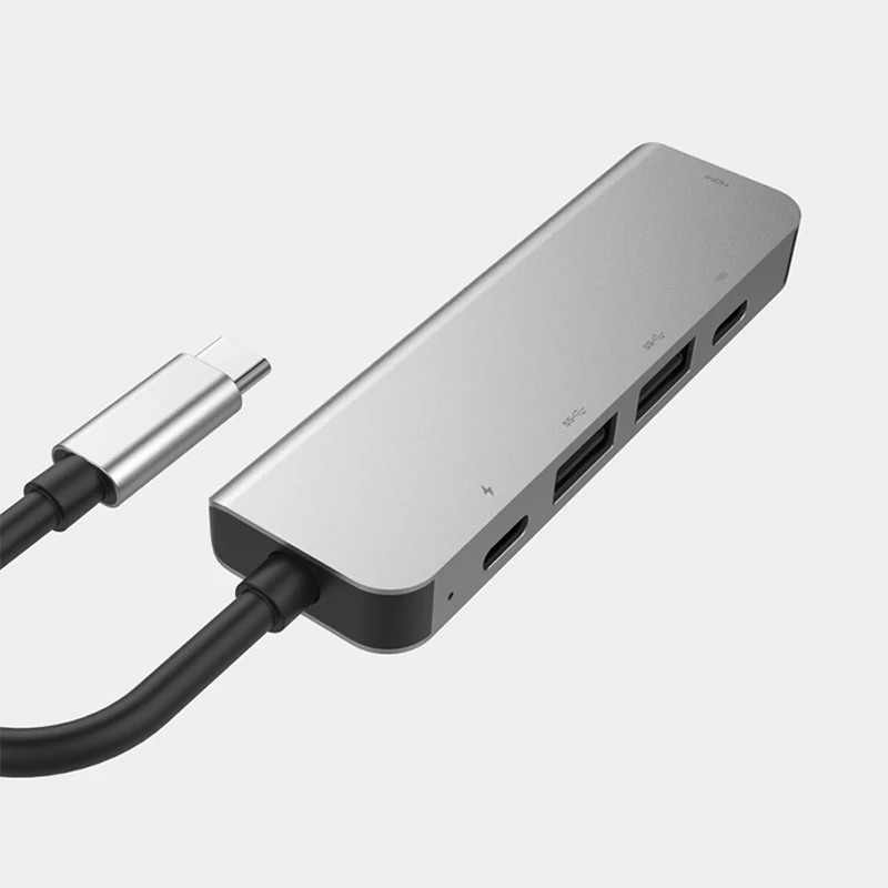 USB C Hub ประเภท C ถึง4K @ 60 HDMI สำหรับ MacBook Air Pro USB3.0อะแดปเตอร์ข้อมูล sync 100W PD ชาร์จ Dock 3 IN 1 Splitter