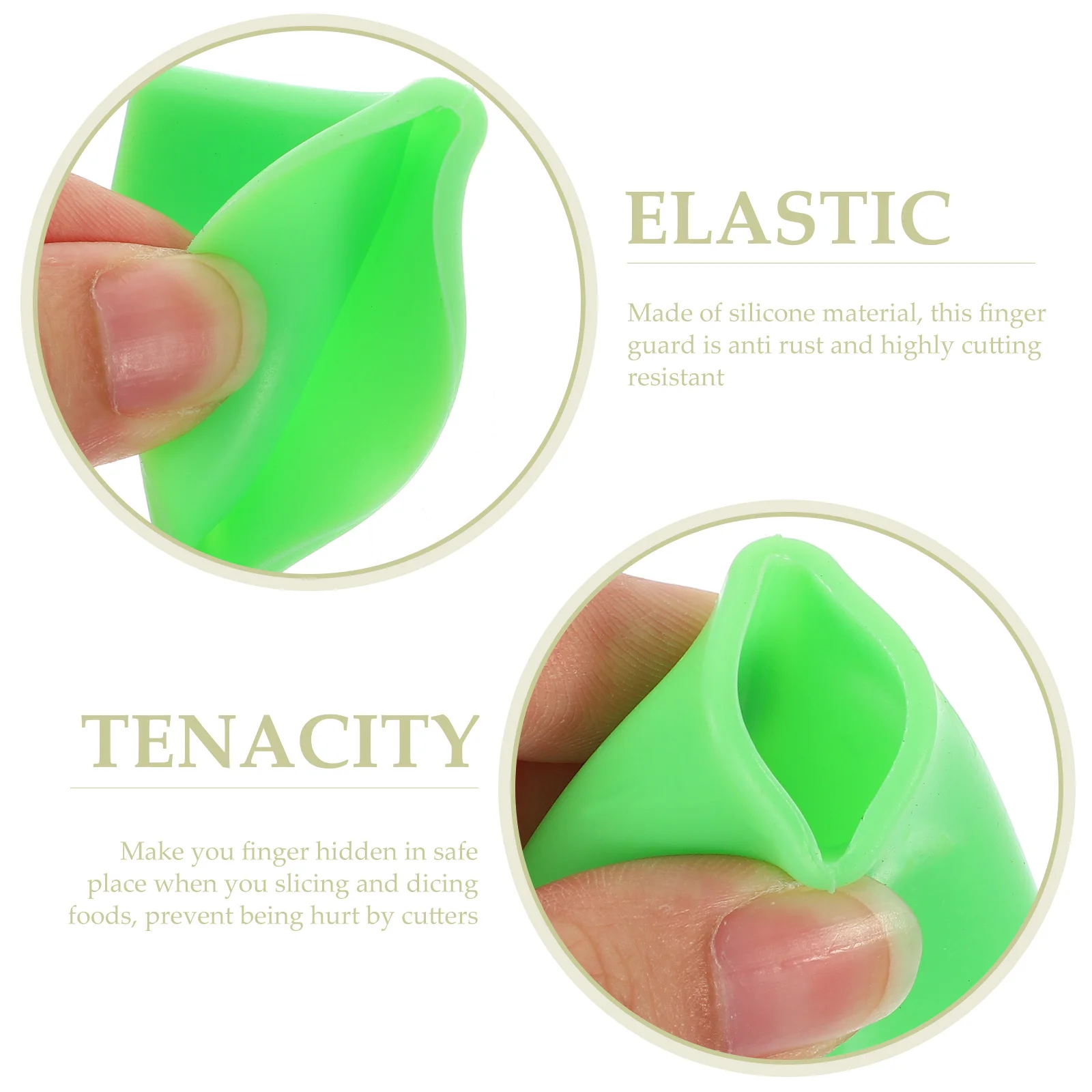

2Pcs Kitchen Finger Silicone Protector Hand Guards Cutting Finger Shield Safe Cutter Guard Cooking Essential Vegetable