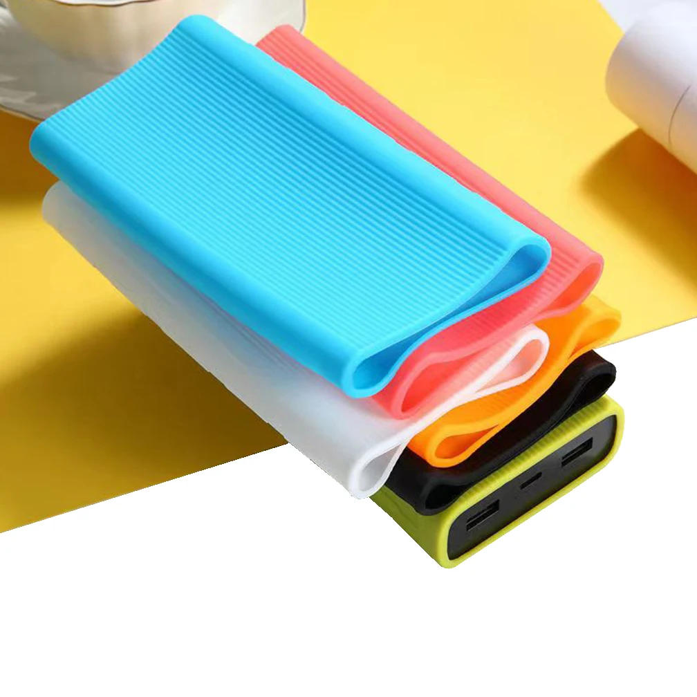 6Colors Of Power Bank Protection Cover Case For Redmi 20000mAh Full Protect Accessories Anti-drop Silicone Protective 1PC