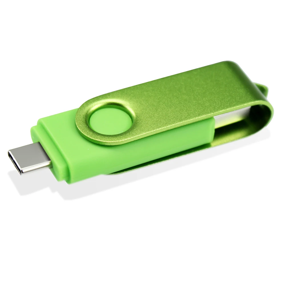 Blue red green 16G 32G 64GB USB 2.0 Type C USB Flash Drive Smartphone USB Stick Mobile hard disk U disk burning disk