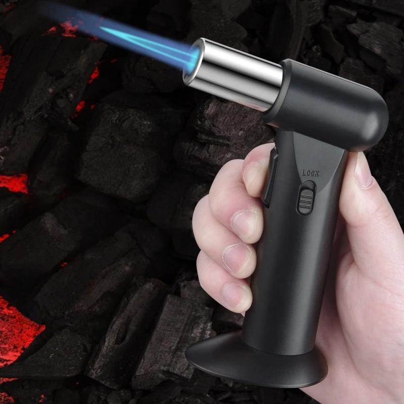 

Invertable Locking Welding Gun 1300 ° High Power Spray Gun Outdoor Barbecue Baking Desktop Lighter Kitchen Windproof Lighter