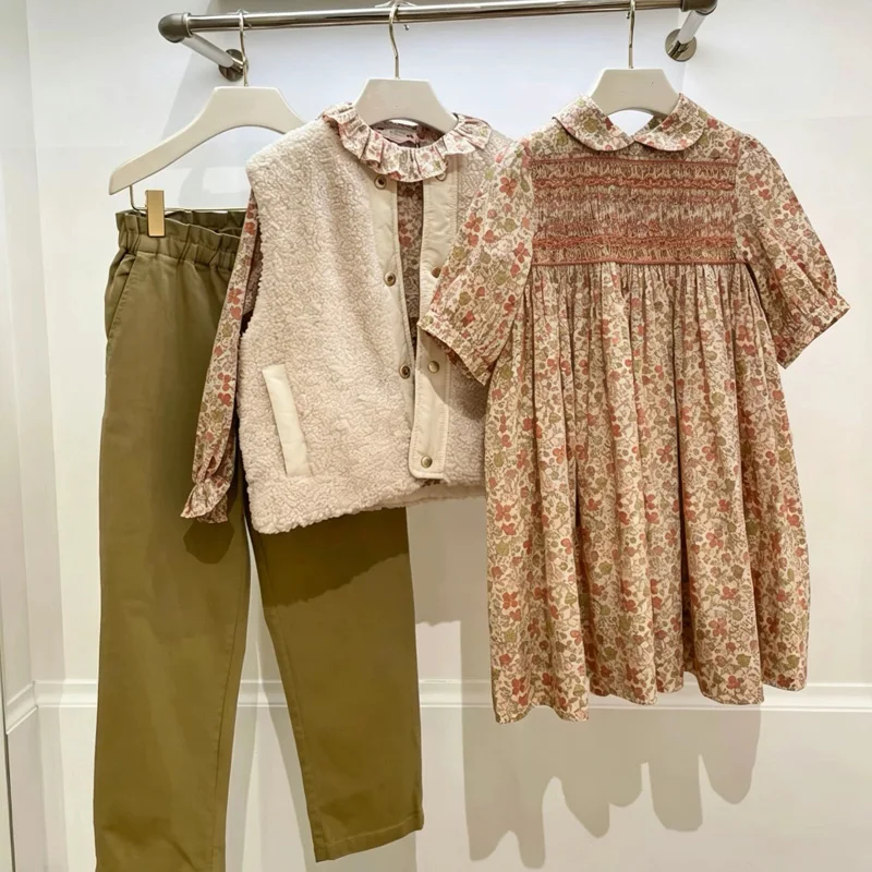 Pre-sale(ship in Oct.) 2026 New BP Dress Toddler Girl Clothes Kids Sets Clothes for Girls 2 To 16 Years Teenager Boys Sweaters