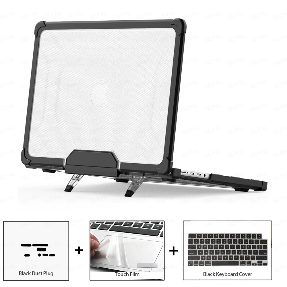 Laptop Case for MacBook Air 15 M5 A3448 2026 Case with Dustproof Plug & Touch Film & Keyboard Cover MacBook Air 13.6 A3449 Shell