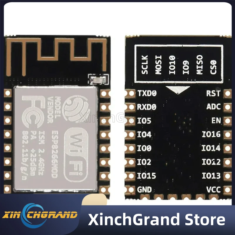 ESP8266 ESP-12F ESP-12E  ESP-12S WiFi Serial Module Microcontroller 802.11N Wireless Transceiver Remote Port Network Module