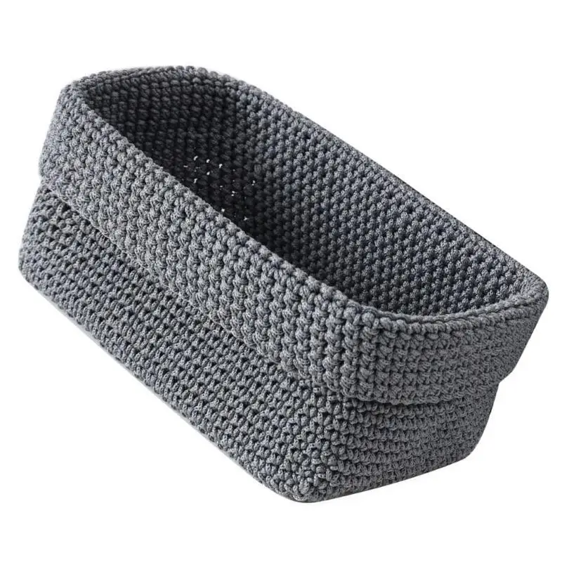 

E8BD Woven Storage Basket,Decorative Baskets for Shelves,Book Baskets,Towel Basket,Toy Basket Or Storage Bins for Living Room