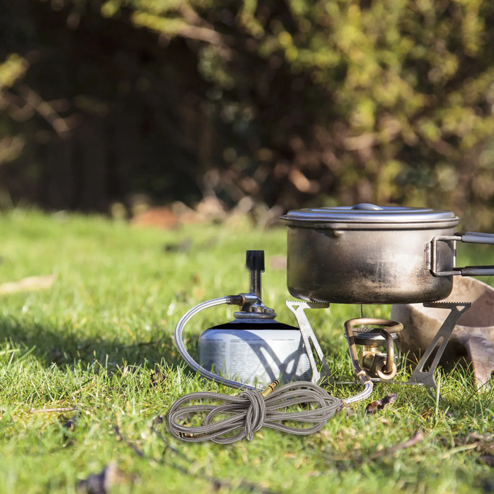 

Сменный газовый шланг для баллона: медный, резиновый, из нержавеющей стали, удлинительный шланг для газового баллона, аксессуар для кемпинга