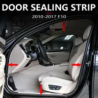 for 2010-2017 F10 BMW 528i 535d 535i 550i Hybrid 5 M5 Car Body Rubber Sealing Strip Door Soundproof 51727278503 51727278506