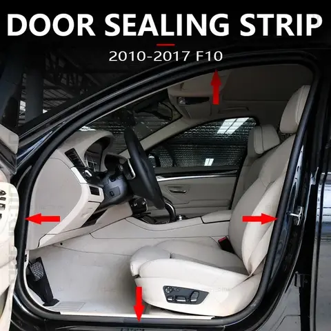 2010-2017 F10 BMW 528i 535d 535i 550i 하이브리드 5 M5 차체 고무 씰링 스트립 도어 방음 51727278503 51727278506