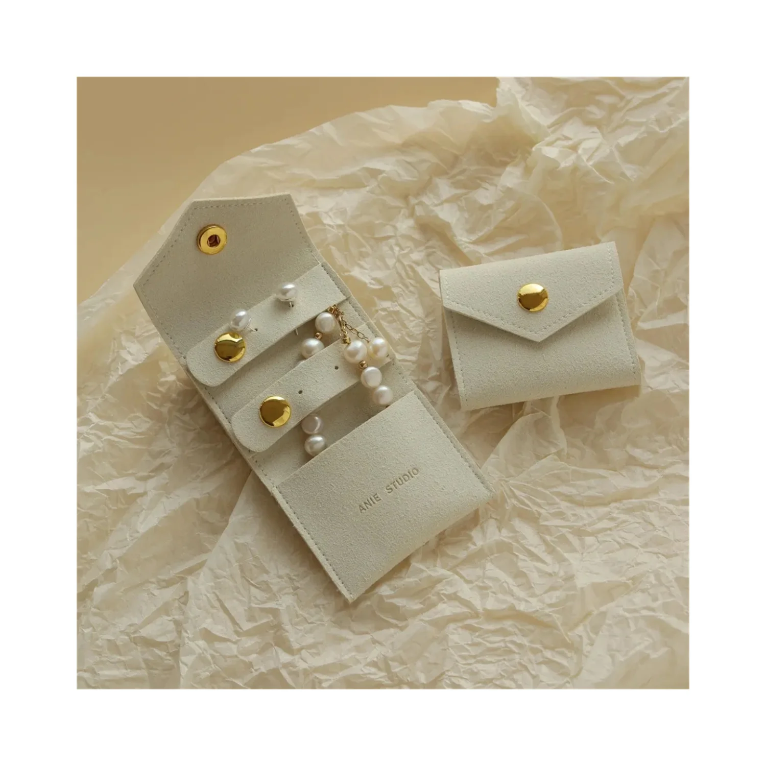 

50pcs mini jewelry roll with logo，jewelry pouch, jewelry organizer，custom logo, small snap pouch, travel jewelry roll, earrings,