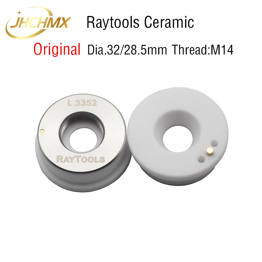 JHCHMX oryginalny Laser dysza ceramiczna uchwyt na Dia.32mm/28.5mm M14 dla Raytools z włókna głowica do cięcia laserowego BT240S BM109 BM111 BM114S