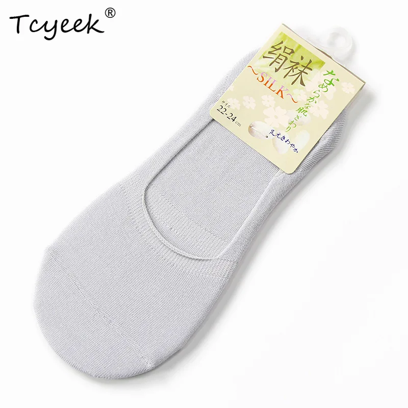 

Tcyeek, 5 пар/лот, 80% шелковые тонкие носки, женские повседневные носки до щиколотки, бесшовные носки, дышащие, устойчивые к запаху, U34710C