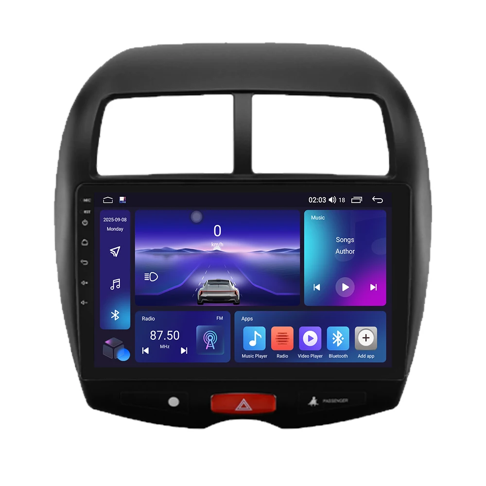 Android 16 For Mitsubishi ASX 1 2010-2019 2K QLED Stereo Car Radio Multimedia Video Player GPS AI Voice CarPlay Head Unit 4G DSP