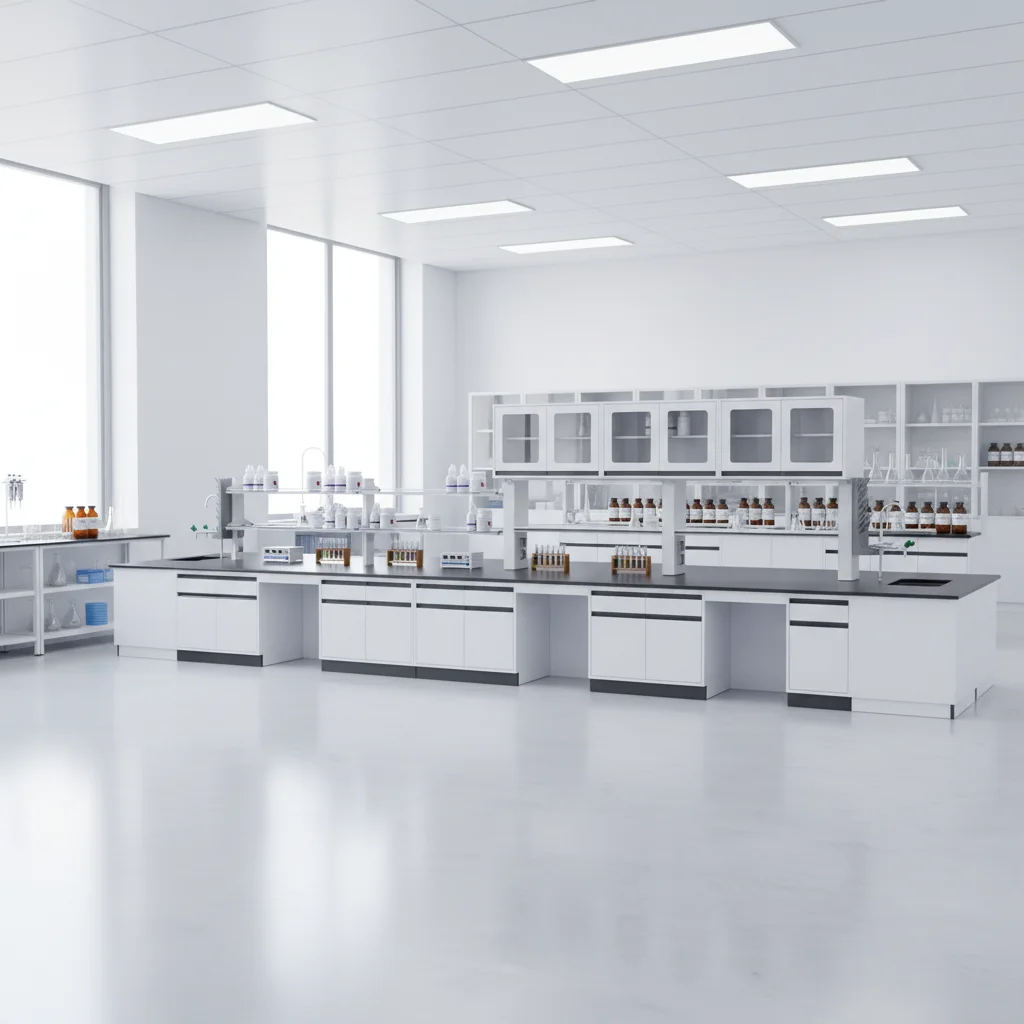 Modern Fire-Retardant Durable Hospital University Durable Laboratory Furniture Work Bench Lab Table
