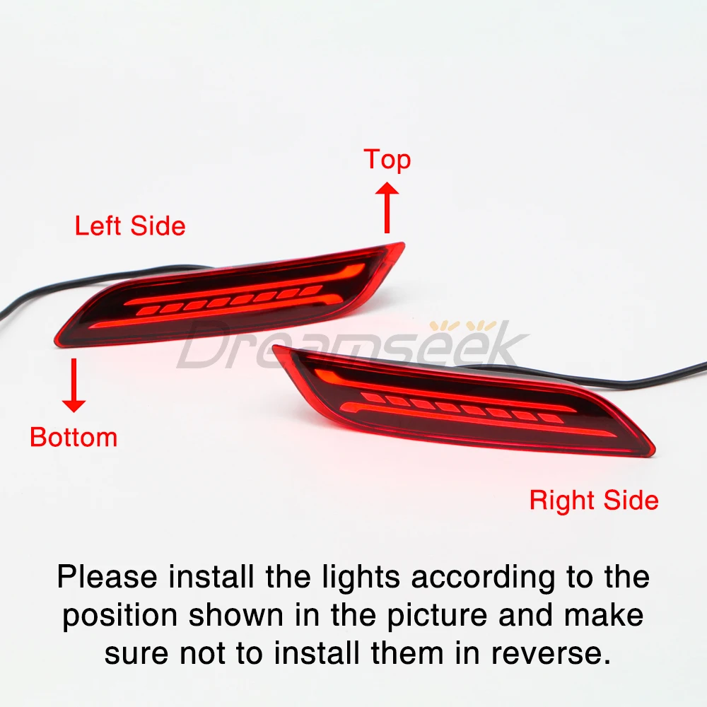 LED Reflector Rear Bumper Tail Light For Toyota Camry XV70 2018 2019 2020 2021 2022 2023 Brake Fog Lamp W/ Dynamic Turn Signal