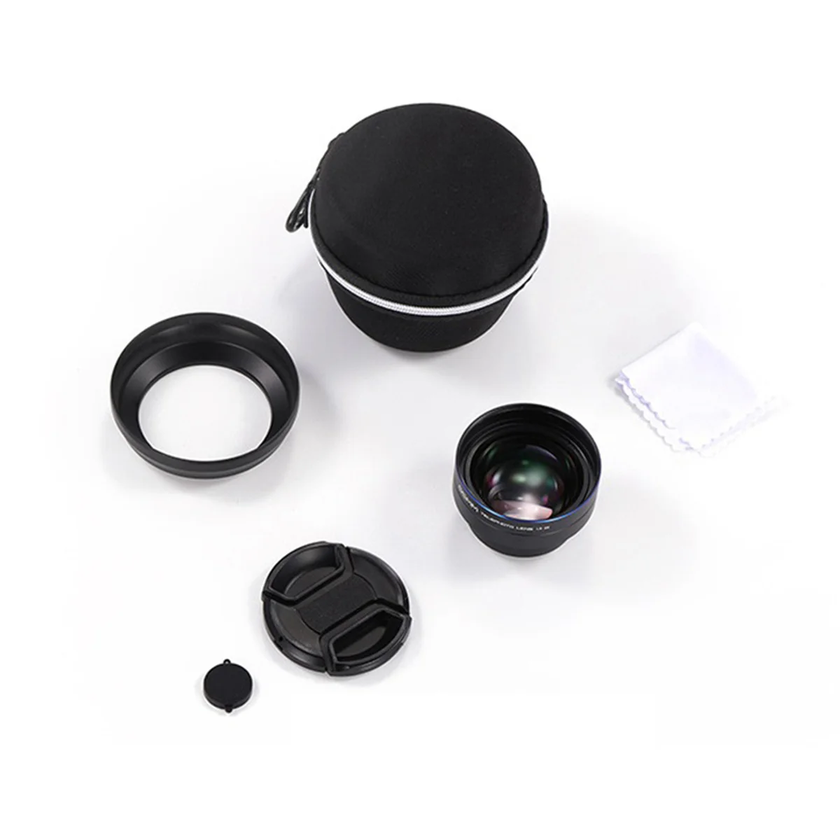 

Новый 65-миллиметровый телеобъектив камеры телефона с 2,2-зум-объективом и блендой для 16 15 S25 S24 Ultra Phone Cage Case