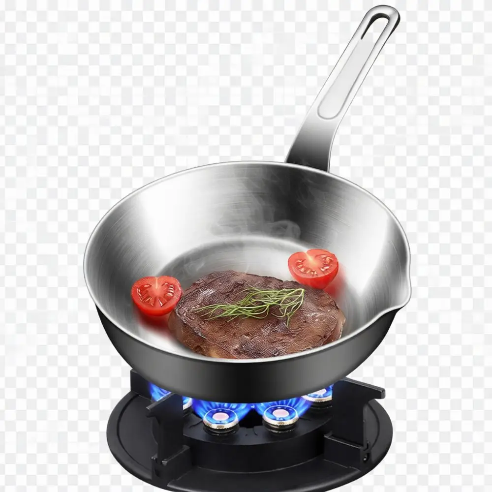 316 Stainless Steel Mini Frying Pan Nonstick Egg Omelet Cookware Kitchen Cooking Pot Essential Tool Universal Stove Usage