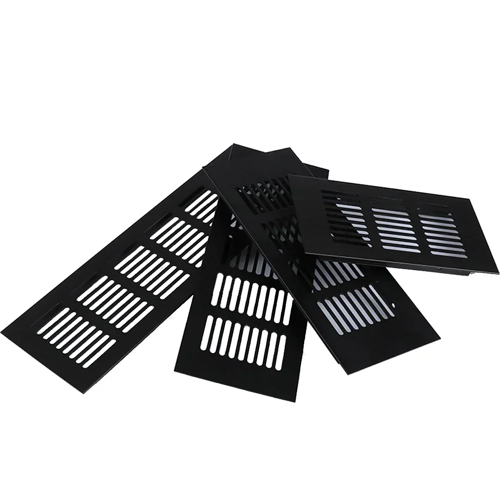 다기능 에어 벤트 환기 커버, 교체 신발 캐비닛 옷장, 알루미늄 욕실 문짝, 블랙, 신제품