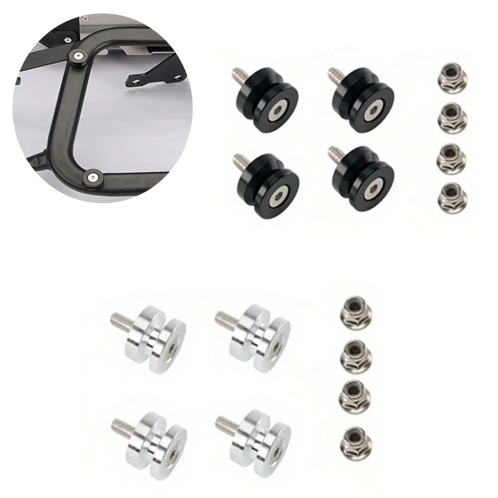 Universal Motorcycle 4pcs Top Rear Luggage Tool Box Case Trunk Bracket Bushing Pad Spacers Buckle Accessories