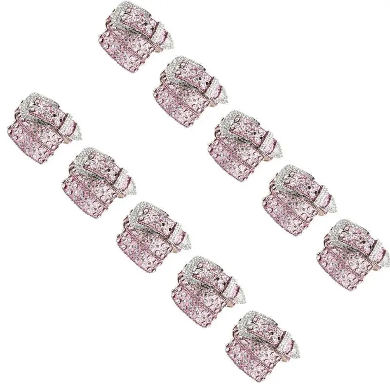 652F Fashionable Embellished Belt Adjustable 105cm PU Material 3.5cm Band