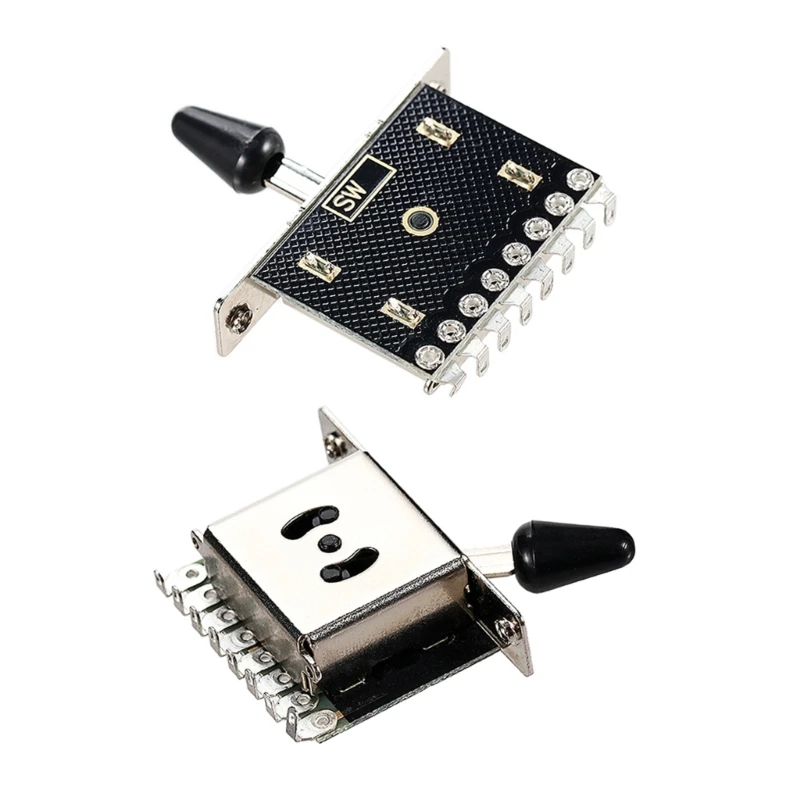 Electric Guitars 3 Way Pickups Selector Switches Shifter Conversion Guitar Pickups Lever Switches Set with Tip Knob 24BD