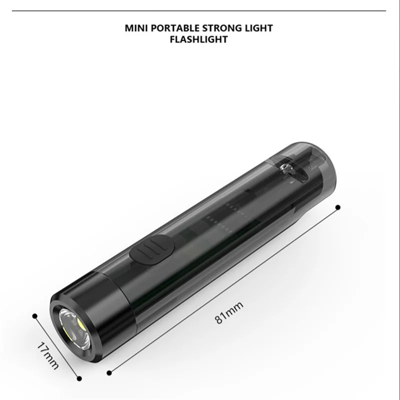 Lampe de poche d'urgence portable avec chargement USB, iode durable, multifonctionnel, facile à utiliser, conception portable