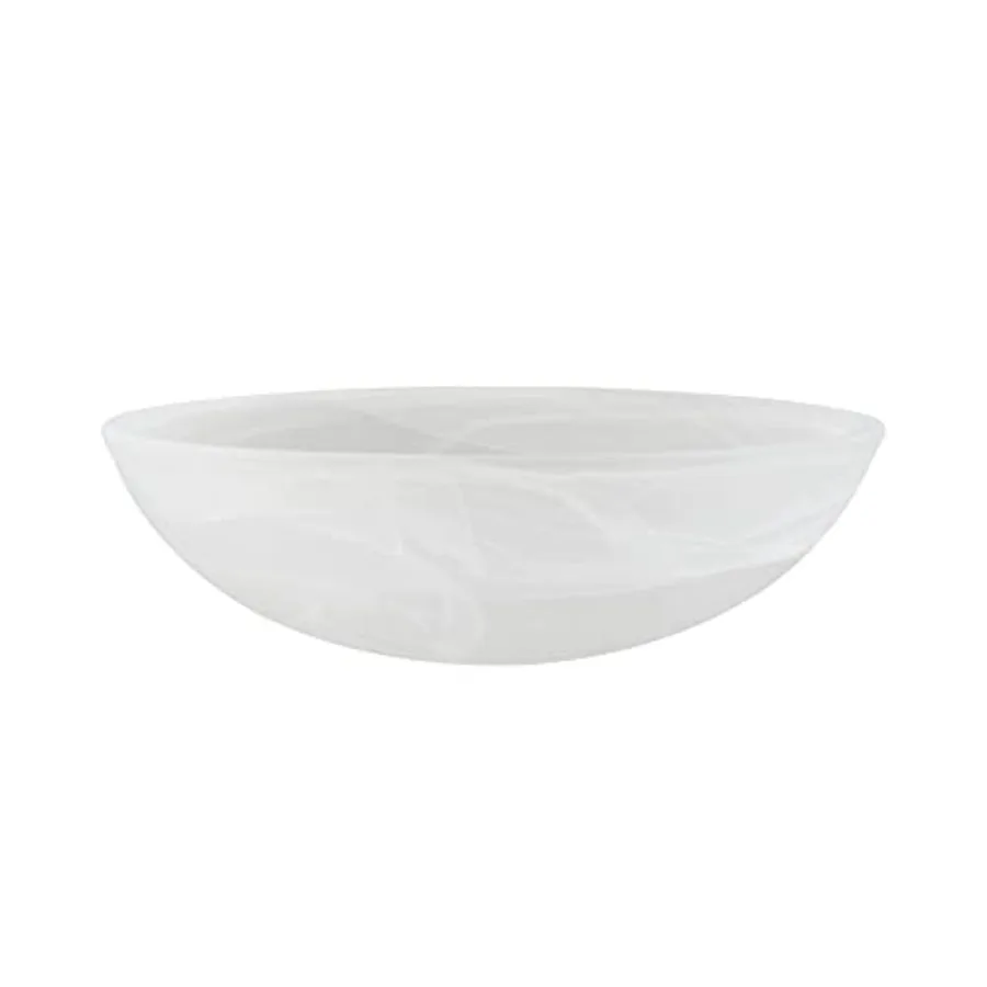

23099-11 Contemporary Replacement Glass Shade for Medium Base Socket Torchiere Lamp, Swag Lamp, Pendant, 1 Light Wall Sconce an