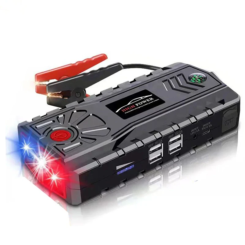 99800mAh Car Jump Starter Power Bank 12V Portable Car Battery Booster Charger Air Pump Tyre Inflator Compressor Starting Device