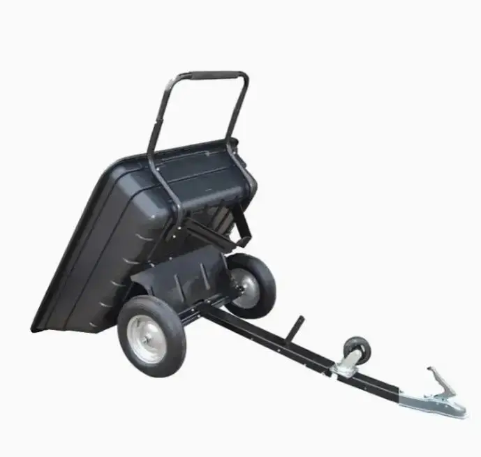 Heavy Duty Utility Trailer Lawn Mower 200kg  ATV Trailer Multi Purpose Pull Behind Garden Dump Trailer Cart