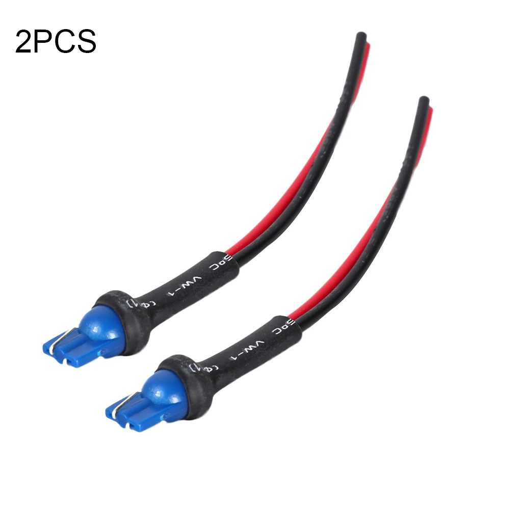 1 Pair T10 Socket Holder Connector Car Headlight Assembly Male to Male Socket Adapter Cable