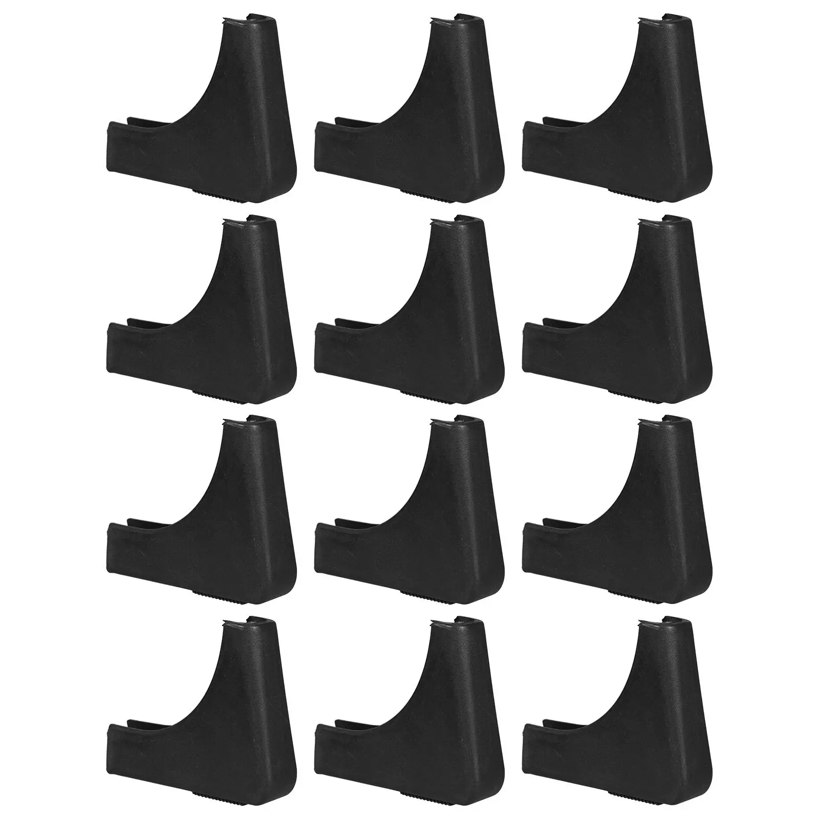 12Pcs Triangle Chair Leg Floor Protectors Non-Slip Furniture Caps Desk Feet Covers Anti-Scratch Noise Reduction Classroom