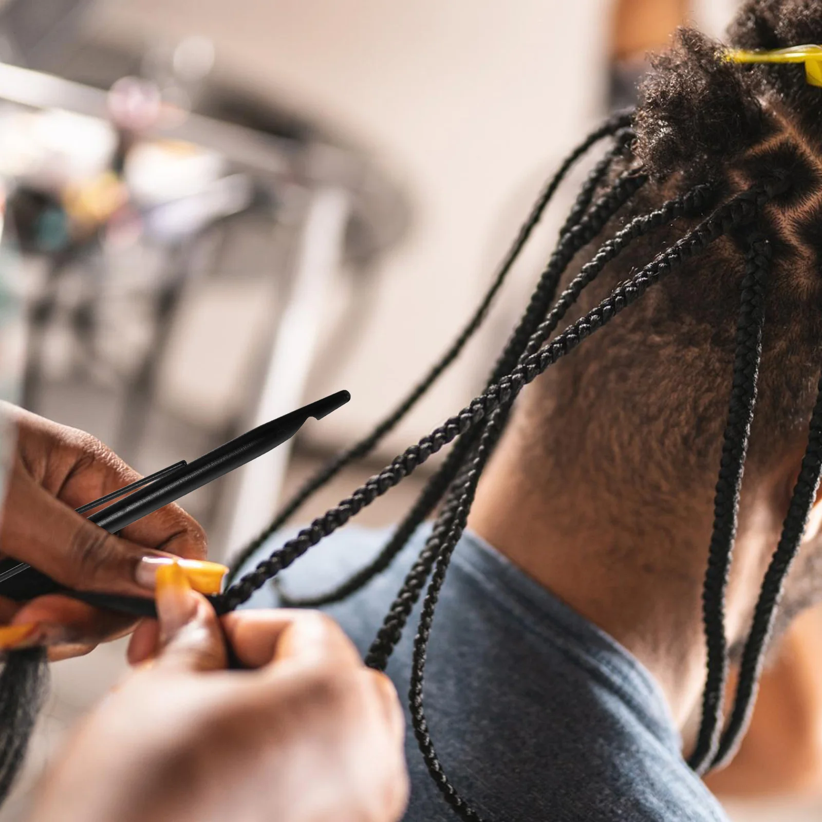 

Dreadlocks Styling Tool Hair Braiding Accessory Smooth Surface Lightweight Easy Grip DIY Hairstyles Crochet Hooks Needle Weaving