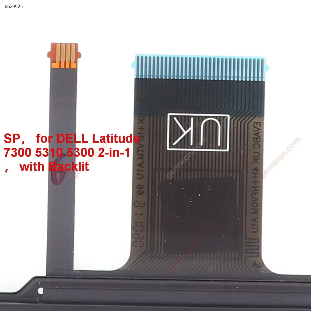 SP Laptop Keyboard for DELL Latitude 7300 5310 5300 2-in-1 Black with Backlit