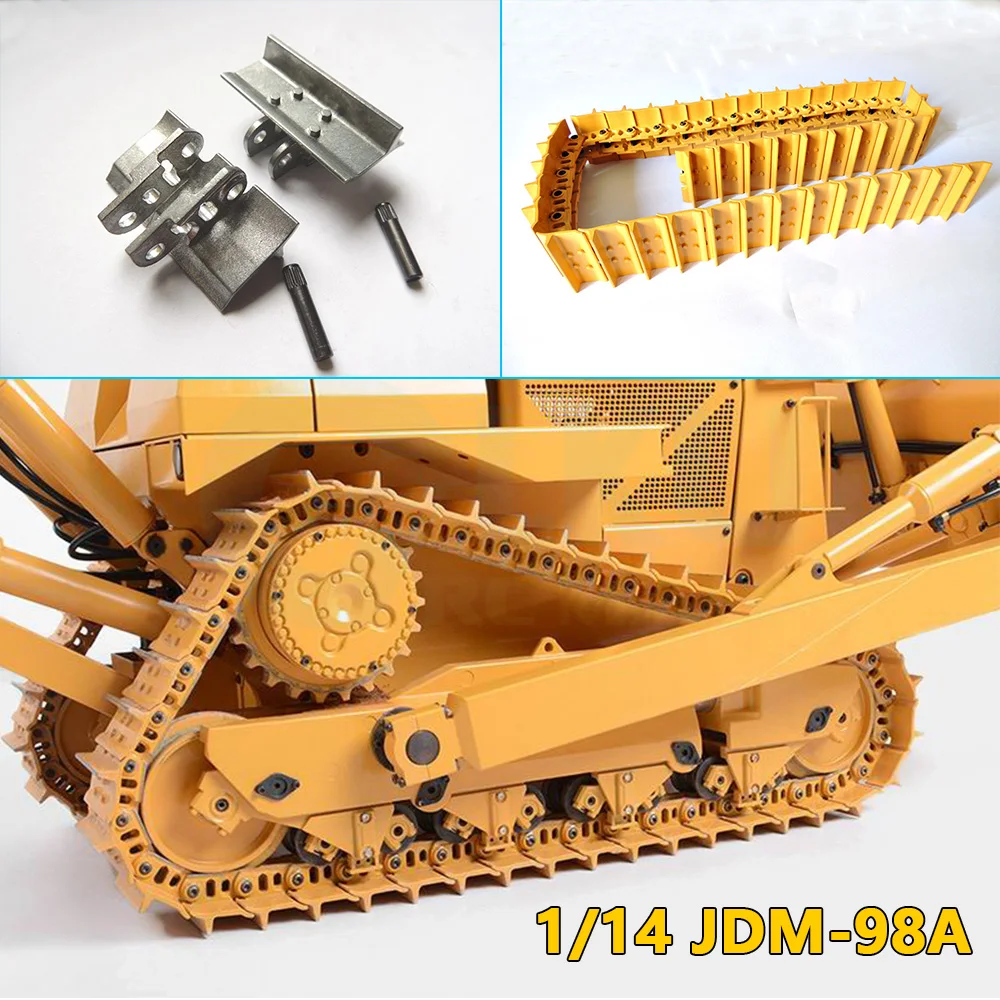 JDMODEL JDM-98A RC Hydraulic Bulldozer Model Track Shoes Walking Simulation Track for Remote Control Construction Toy