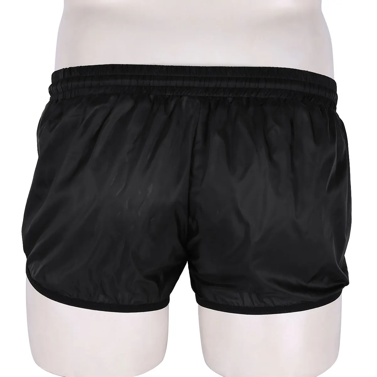 Mens Boxer Shorts See Through Shorts Fabric Drawstring Lightweight Boxer Shorts Panties Casual Swimming Wear Shorts Sleepwear