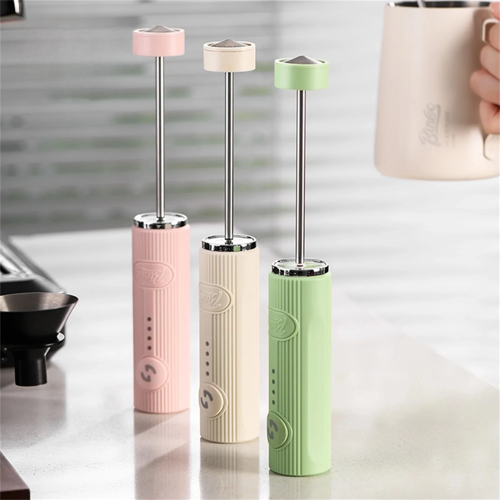 جديد الحليب رغوة القهوة خفقت خلاط خلاط كهربائي خافق البيض مزبد صغير مقبض النمام صانع الكابتشينو أدوات الطبخ