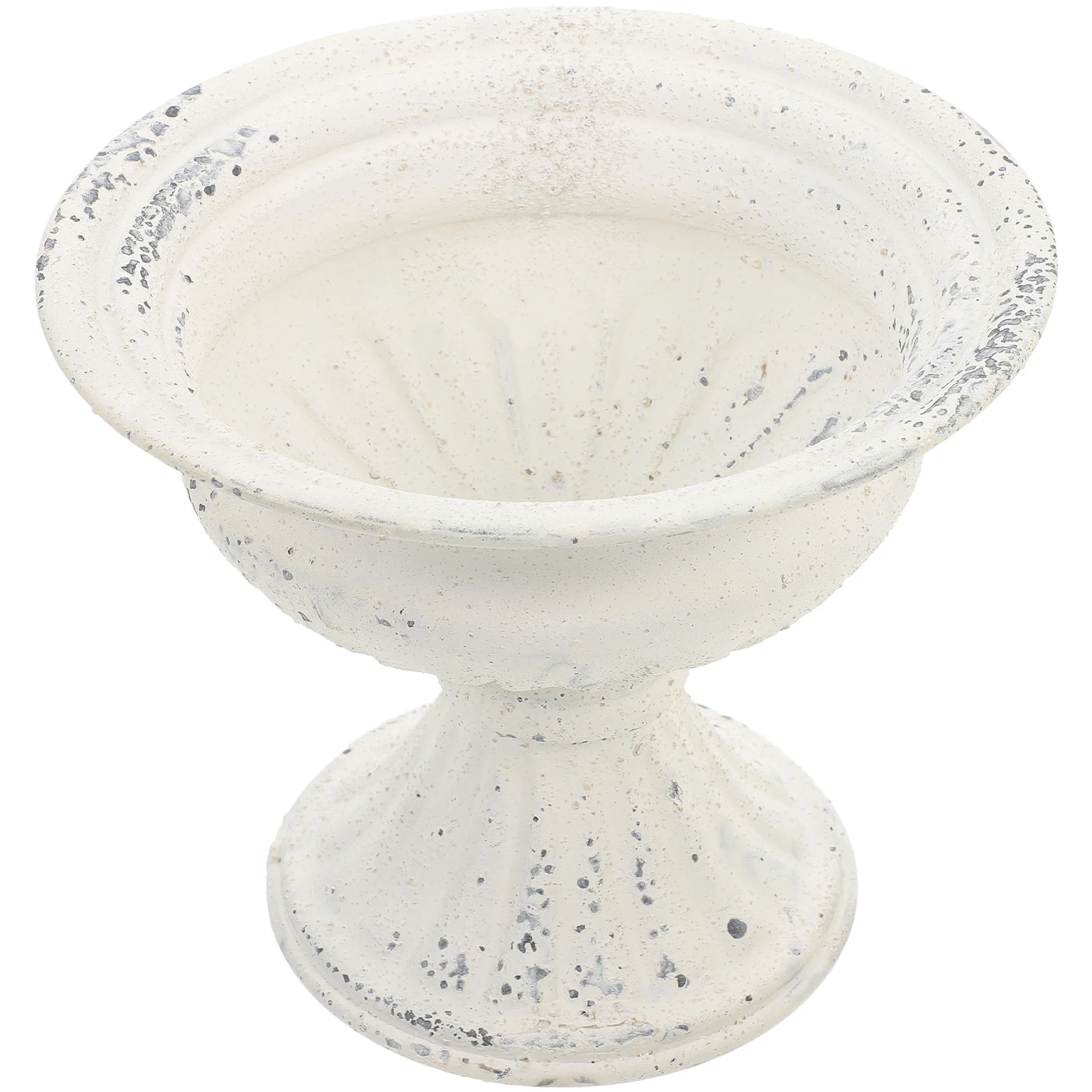 

1pc Vintage Roman Column Flower Pot Iron Planter Decorative Plant Holder For Wedding Garden Porch Balcony Decoration