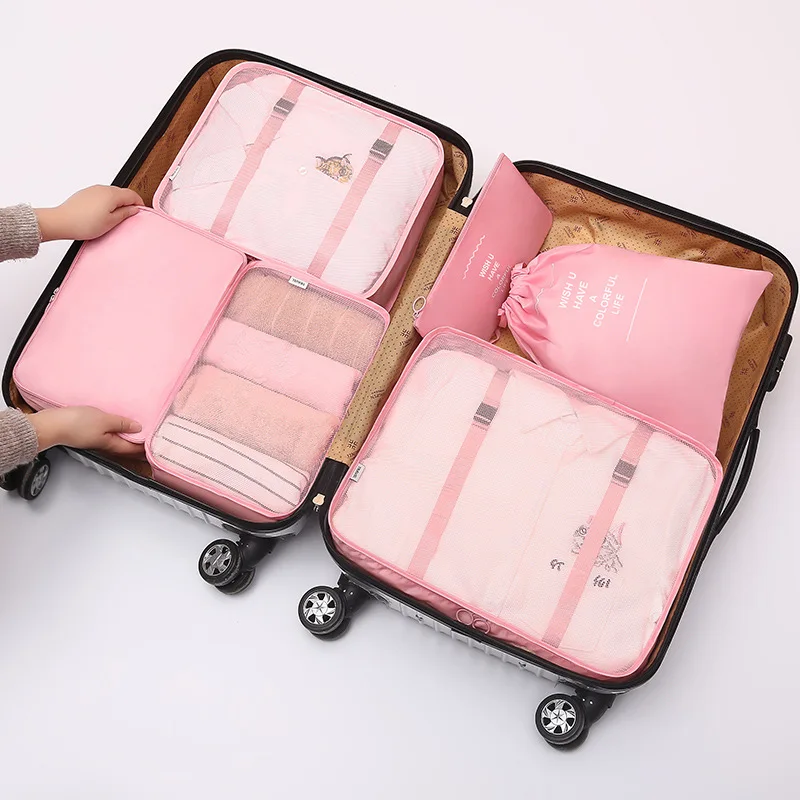 

Storage six-piece clothing storage bag waterproof portable suitcase storage bag 6-piece set travel bag