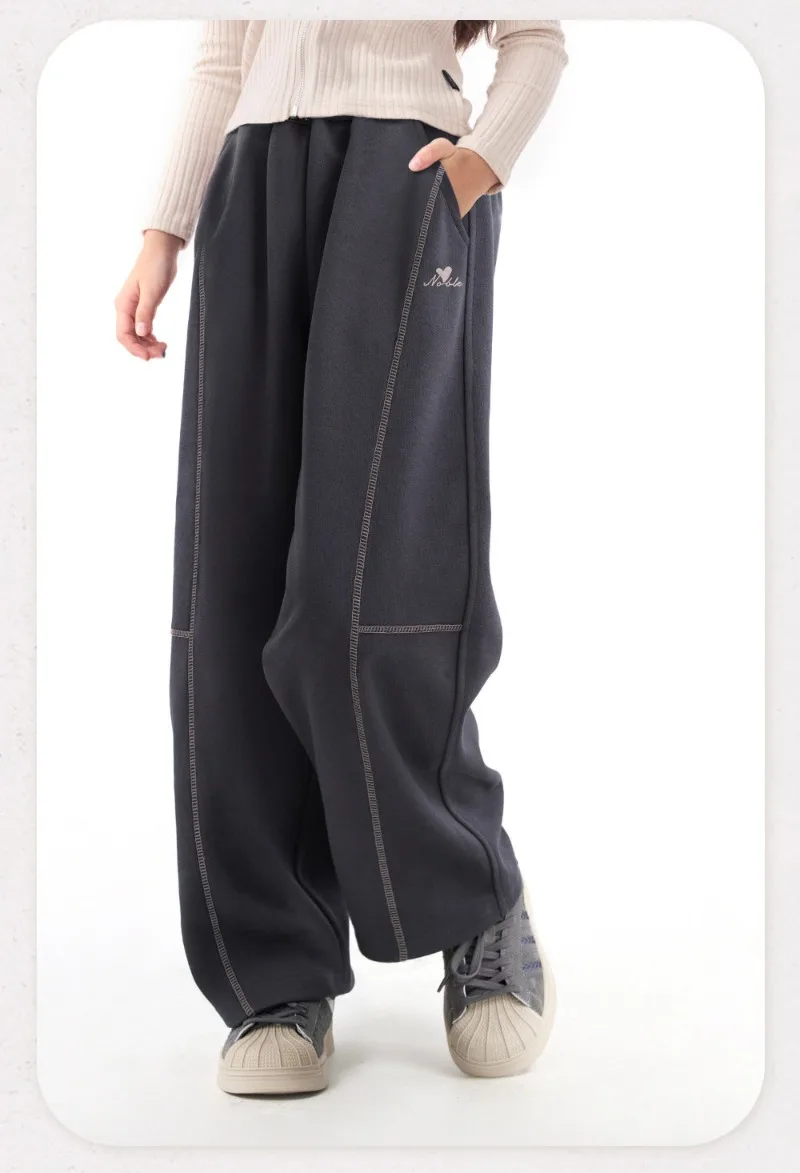 UNITIM 2026 Herbst 4-16 Jahre Mädchen Sporthose Lose Kinder Mädchen Gerade Hose Elastischer Bund Junge Teenager Mädchen Jogginghose – Detail 9