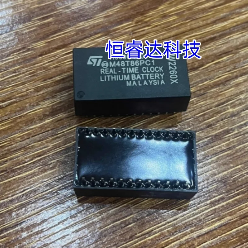 リアルタイムクロックm48t86pc1,m48t86,dip-24,st 5.0 v,1個,在庫あり