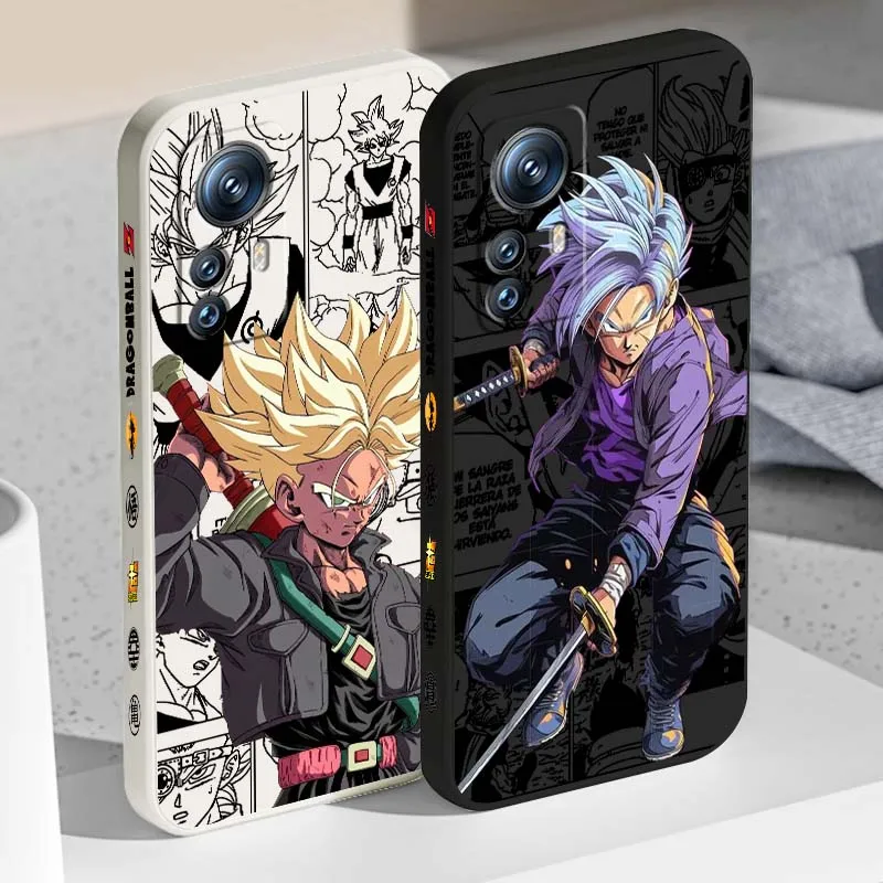 

Dragon Ball Anime Luxury For Xiaomi Mi 15 14 13 13T 12 12T 12S 11 11i 11X Lite Pro Ultra 5G Liquid Left Rope Phone Case
