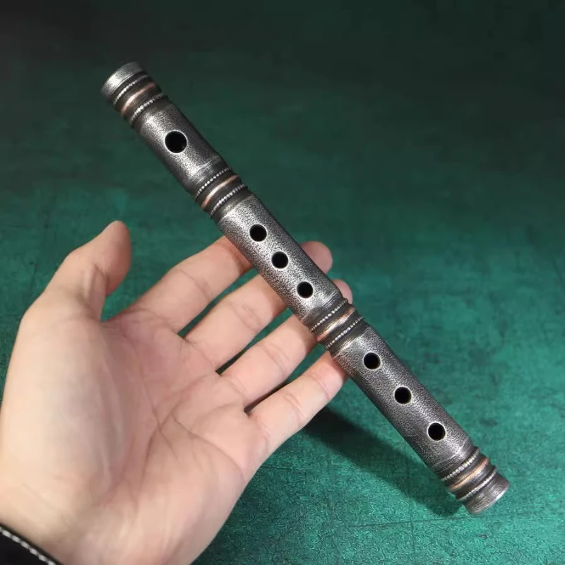 Traditional Flute Copper Handmade Transverse Flute Adult Beginners Blow Playing Fife Chinese Ethnic Wind Musical Instruments
