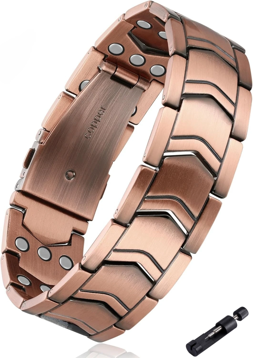 Pure Copper Magnetic Bracelet Arthritis Pain Relief Magnetic Therapy Jewelry