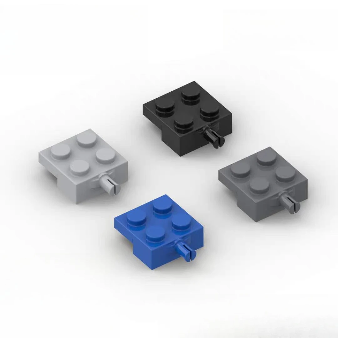 

20 шт. детали MOC 10313 специальные 2X2 с держателем колеса DIY строительные блоки аксессуары STEM штабелируемые кирпичи развивающая игрушка
